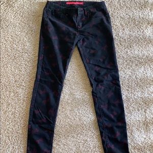 Ribbon skinny jean